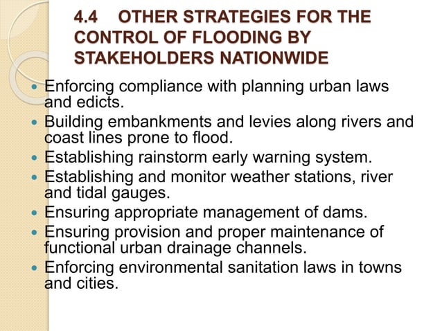 Flood Prevention Mitigation And Preparedness Pptx