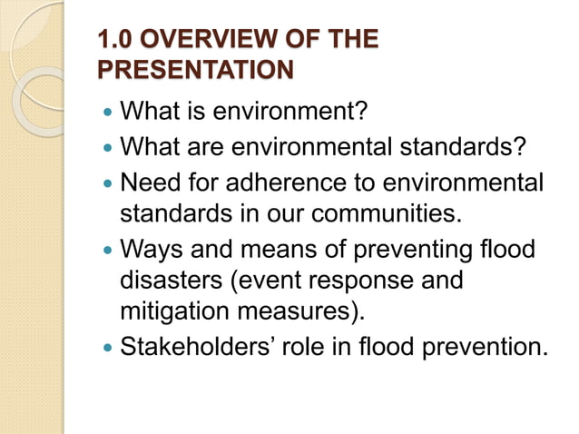 Flood Prevention Mitigation And Preparedness Pptx