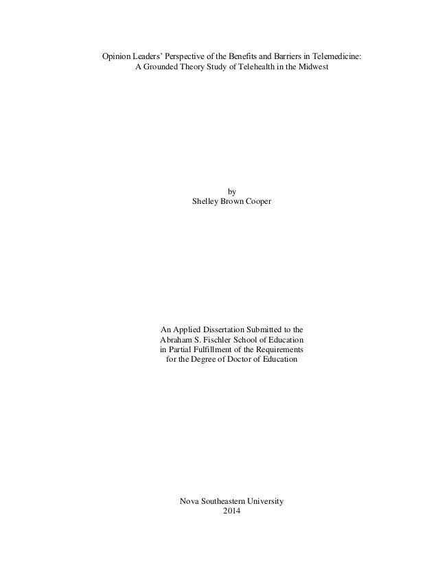 Doctor of education dissertation