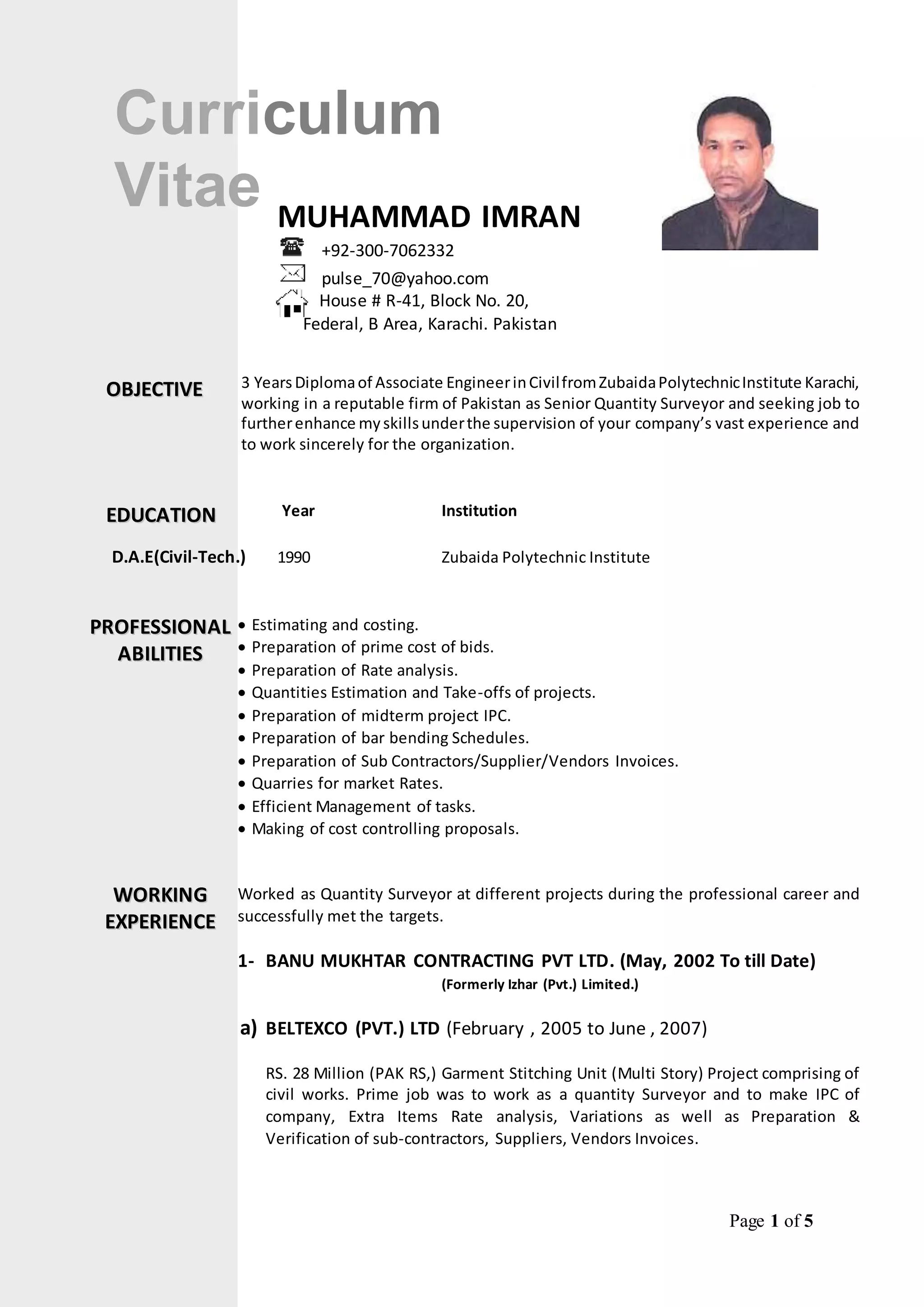 IMRAN CV (1) | DOCX
