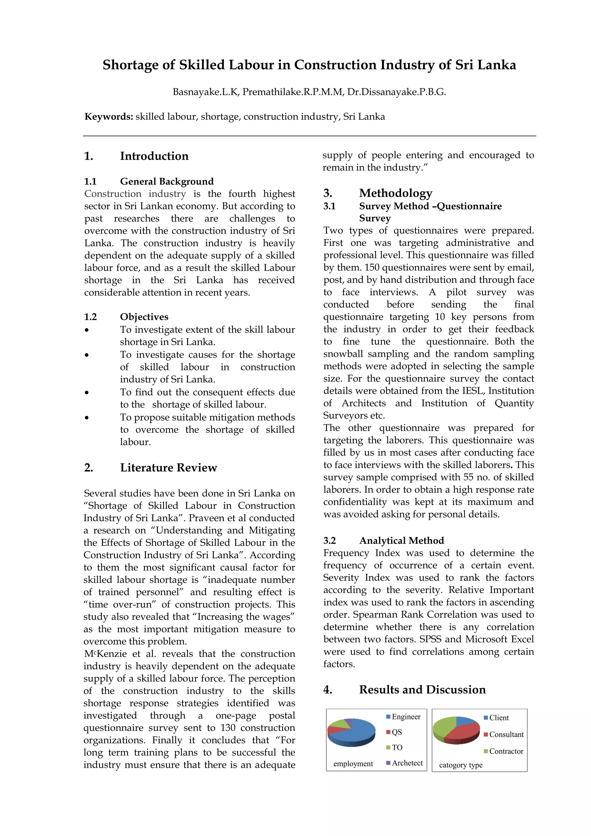 Abstract-Shortage of Skilled Labour in Construction Industry of Sri ...