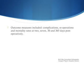 Assessment of outcome after joint replacement Presentation 11 02 2015 | PPT