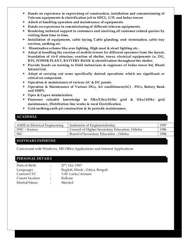 telecom manager resumes