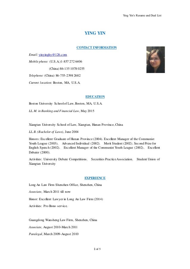 resume deal