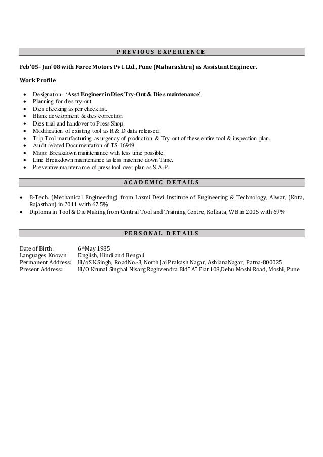 resume production manager