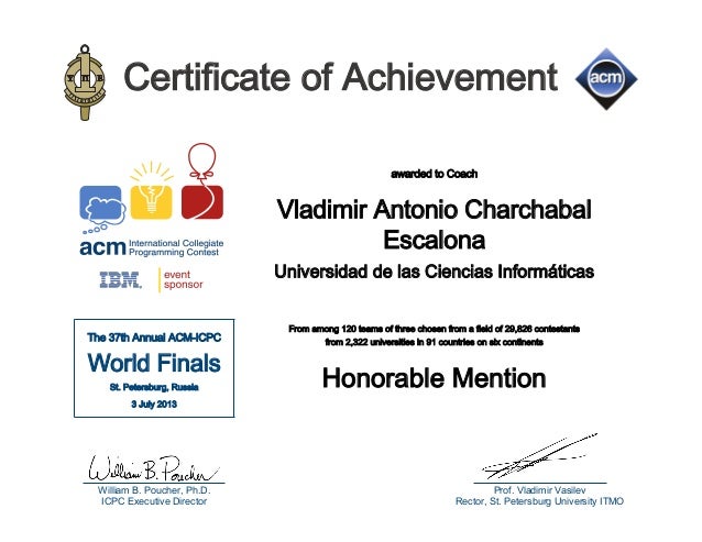 13 Certificatecontestantplace Acm Icpc World Finals 110 1