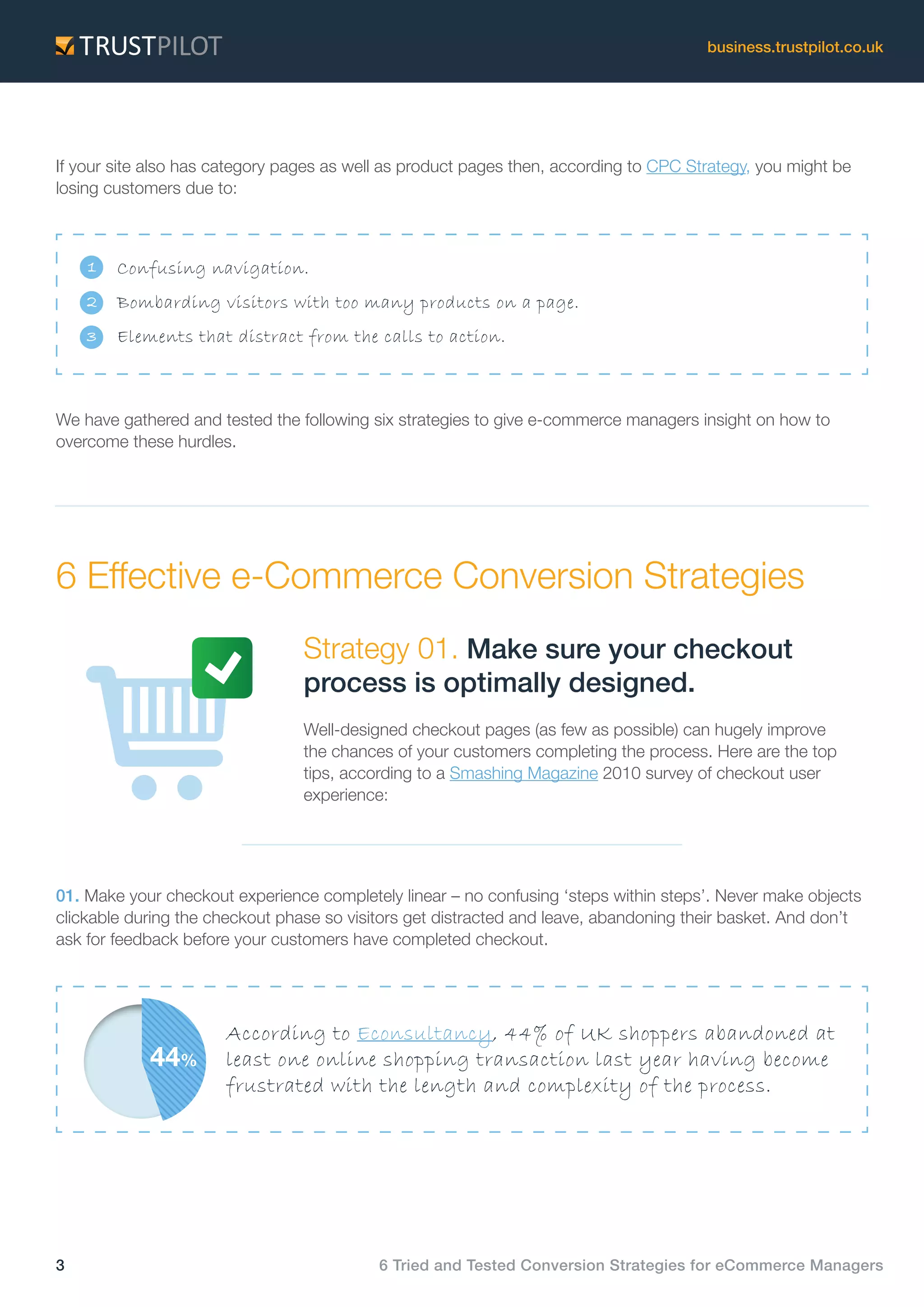 6 effective e commerce conversion strategies | PDF