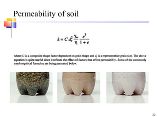 Permeability of soil
22
 