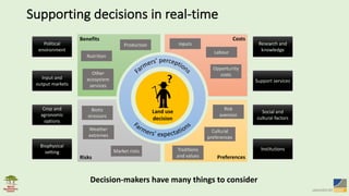 Supporting	decisions	in	real-time
Decision-makers	have	many	things	to	consider
 