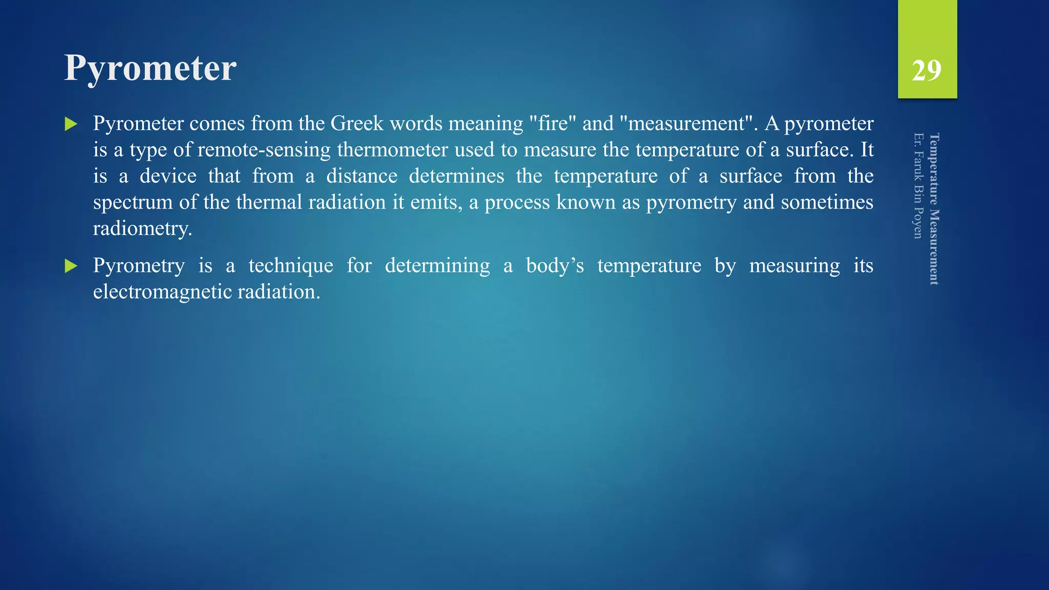 Electronic Measurement - Temperature Measurement | PDF