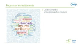 Focus sur les traitements
◻ Les traitements :
une préoccupation majeure
 