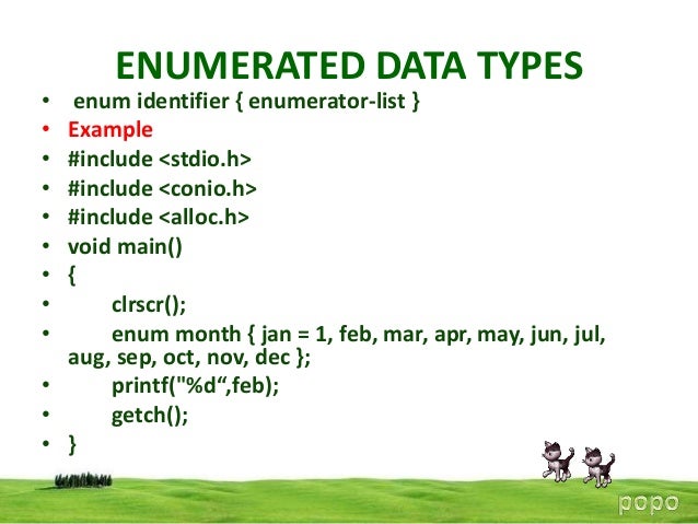 6 enumerated, typedef