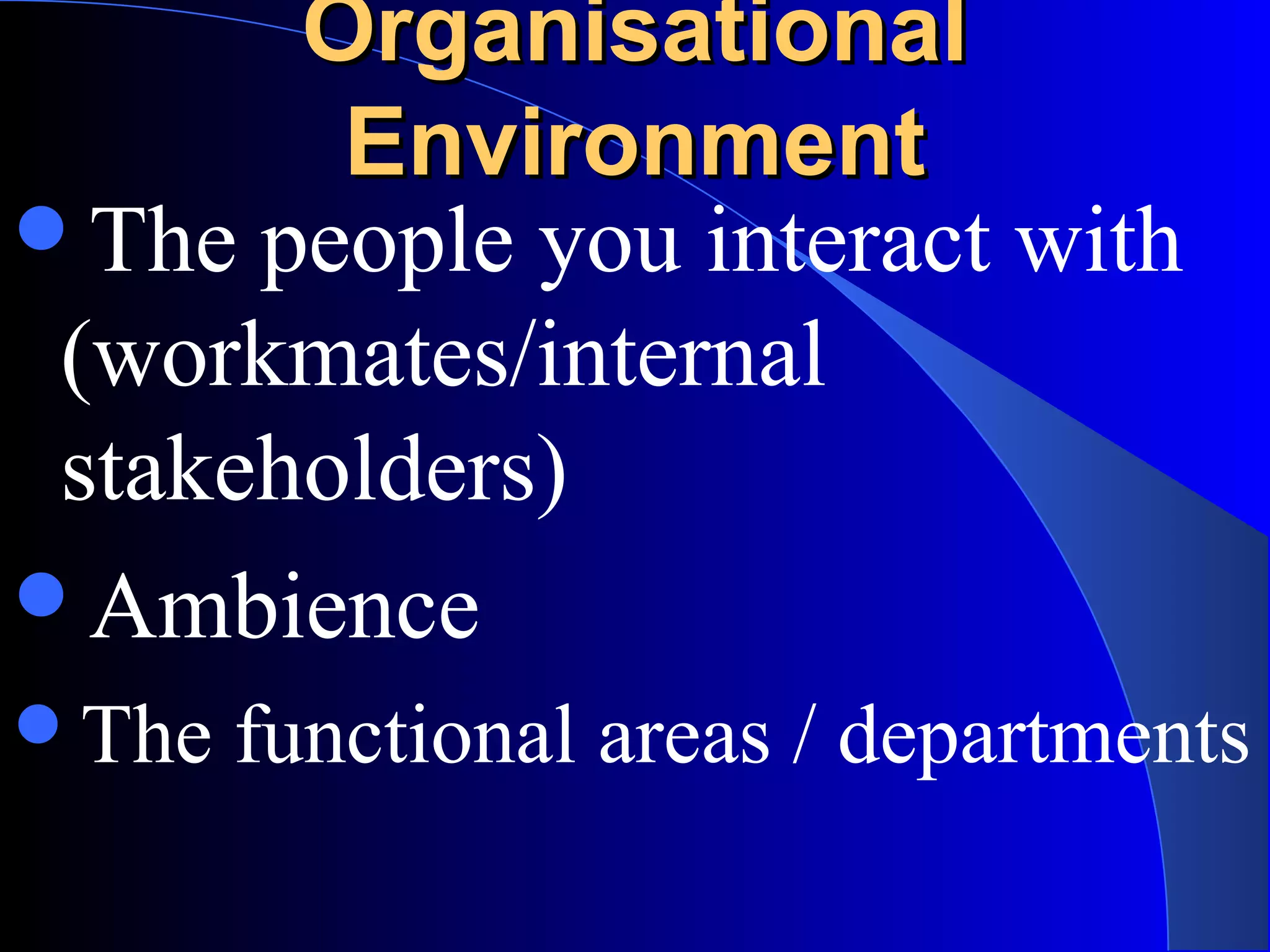 6 environmental influence internal and external environment | PPT