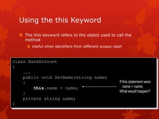 Module 6 : Essentials of Object Oriented Programming | PPT