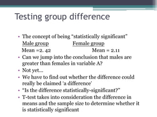 6 estimation hypothesis testing t test