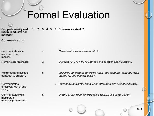 Preceptorship Evaluation Feedback
