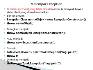 Comprehensive Guide to Exception Handling in Java Programming | PPTX