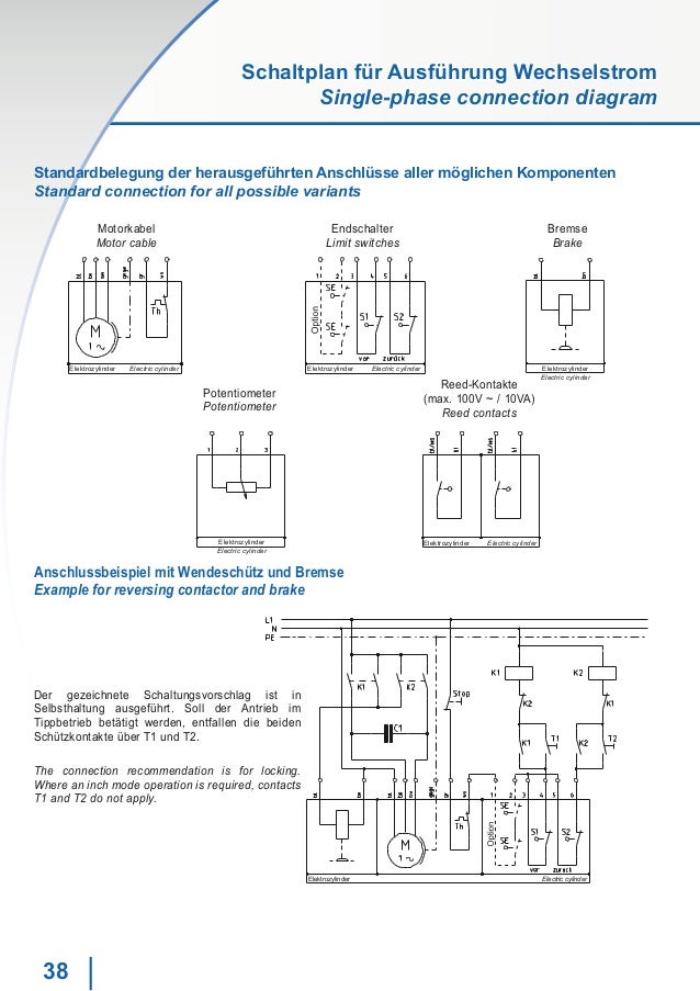 Schaltplan Motorbremse Elektromotor