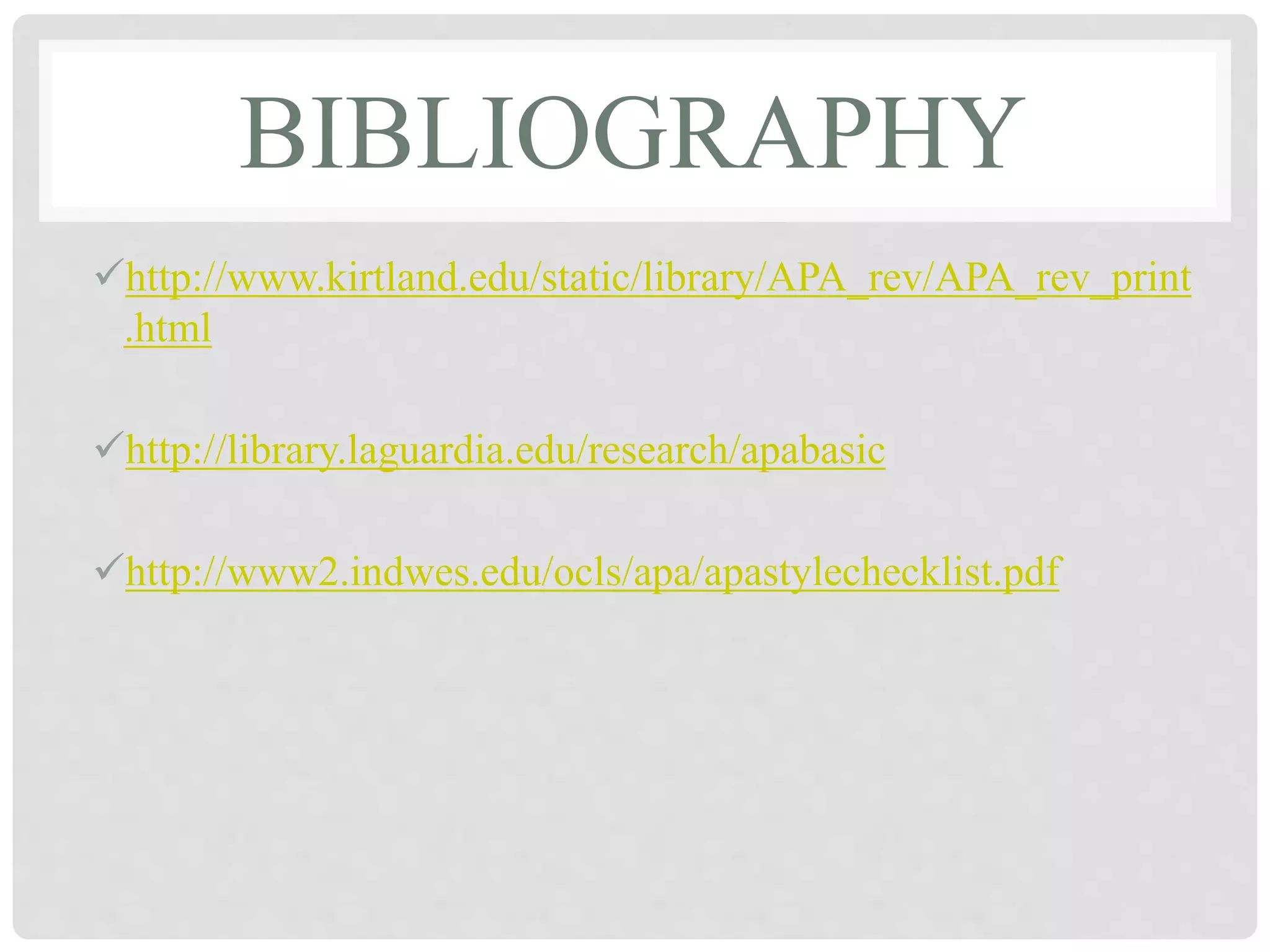 APA formatting PPT | PPTX | Technology & Computing