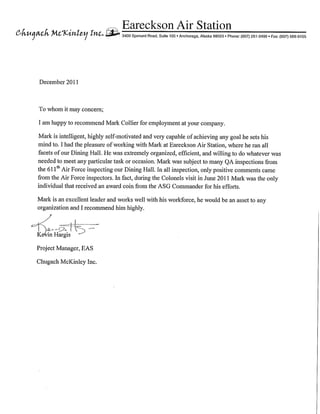 Kevin Hargis letter