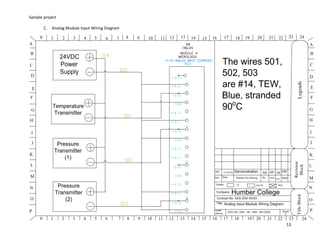 Sample project
13
C. Analog Module Input Wiring Diagram
 
