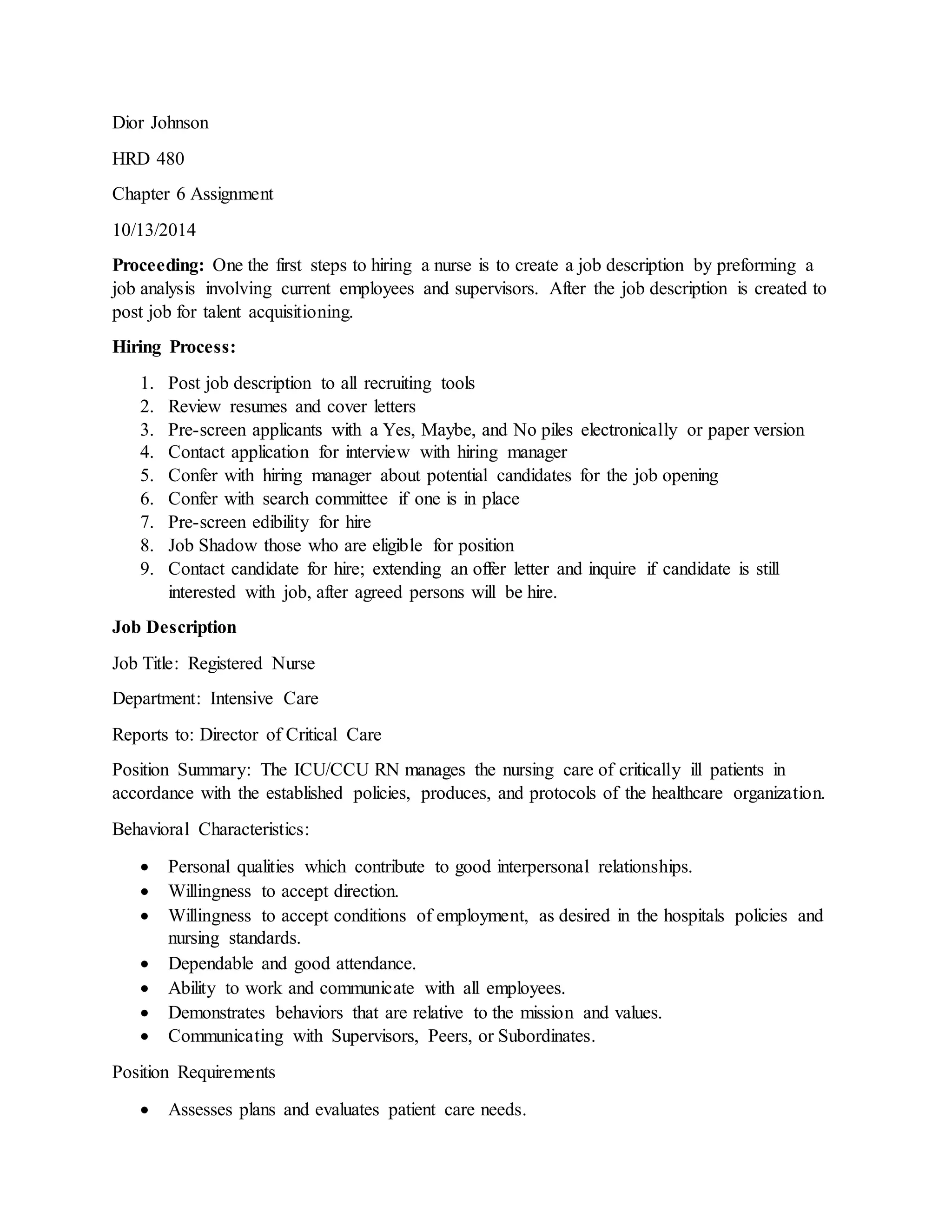 RNjobdescripition PDF