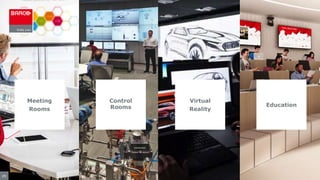 Meeting
Rooms
Control
Rooms
Virtual
Reality
29
Education
 