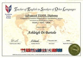 Advanced TESOL Diploma
