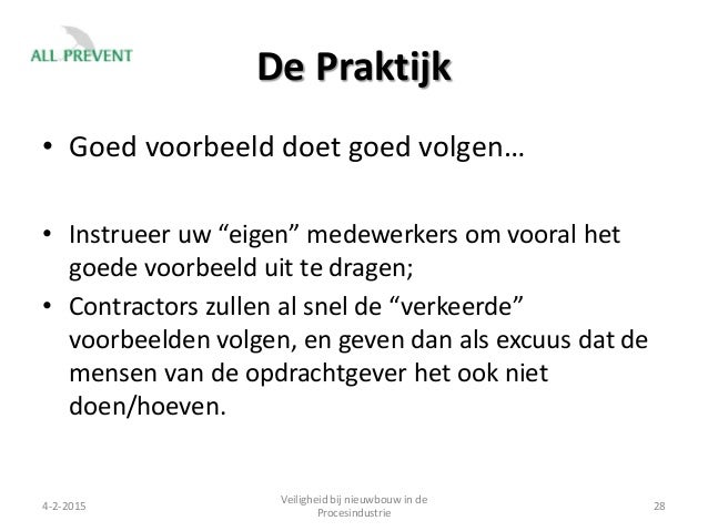 Veiligheid in de praktijk def