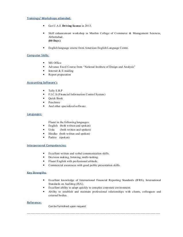 uae experienced senior auditor senior accountants c v accountant cv