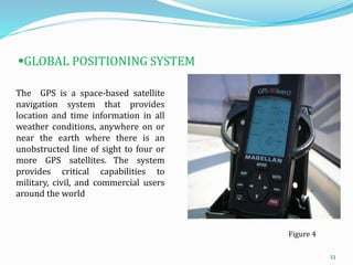 GLOBAL POSITIONING SYSTEM
The GPS is a space-based satellite
navigation system that provides
location and time informatio...