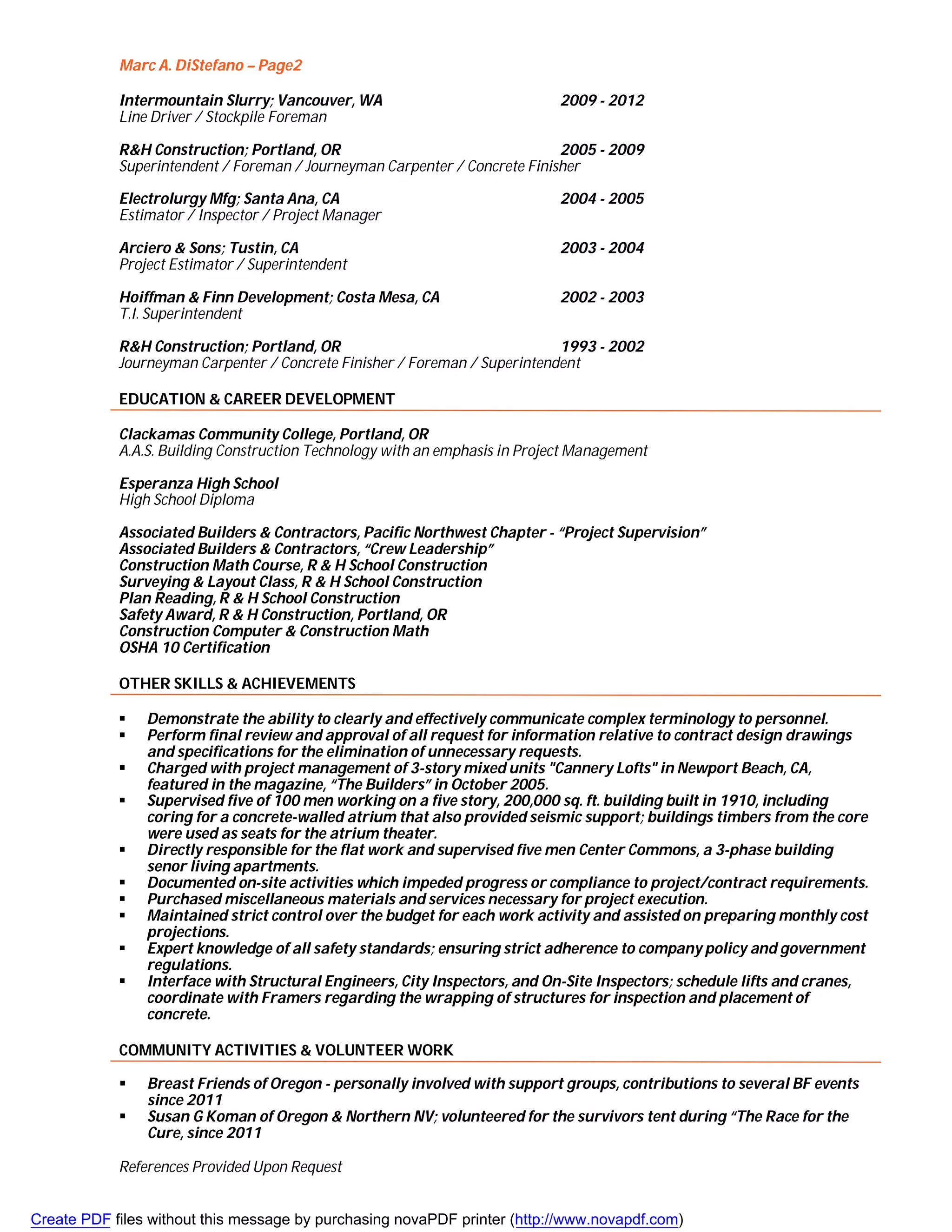 Distefano_Marc_resume | PDF