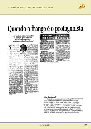 ESTRATÉGIA DE ASSESSORIA DE IMPRENSA - CLIPPING
CASE SOFITEL 22
 