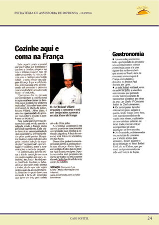 ESTRATÉGIA DE ASSESSORIA DE IMPRENSA - CLIPPING
CASE SOFITEL 24
 
