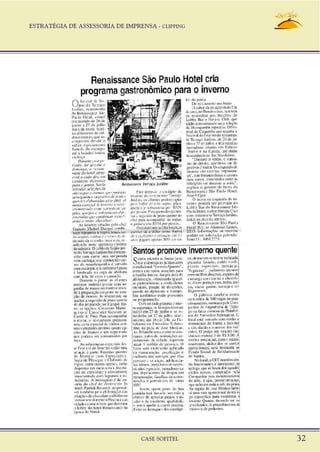 ESTRATÉGIA DE ASSESSORIA DE IMPRENSA - CLIPPING
CASE SOFITEL 32
 