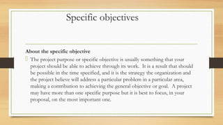 WRITING A FUNDING PROPOSAL | PPT