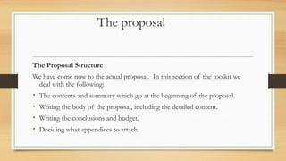 WRITING A FUNDING PROPOSAL | PPT