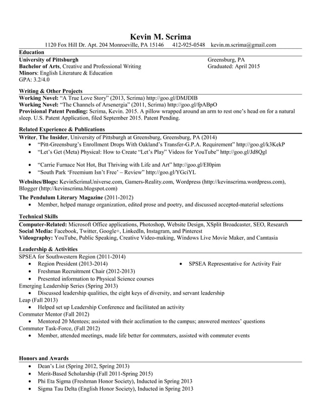 Scrima_Kevin_resume 2016 | DOC