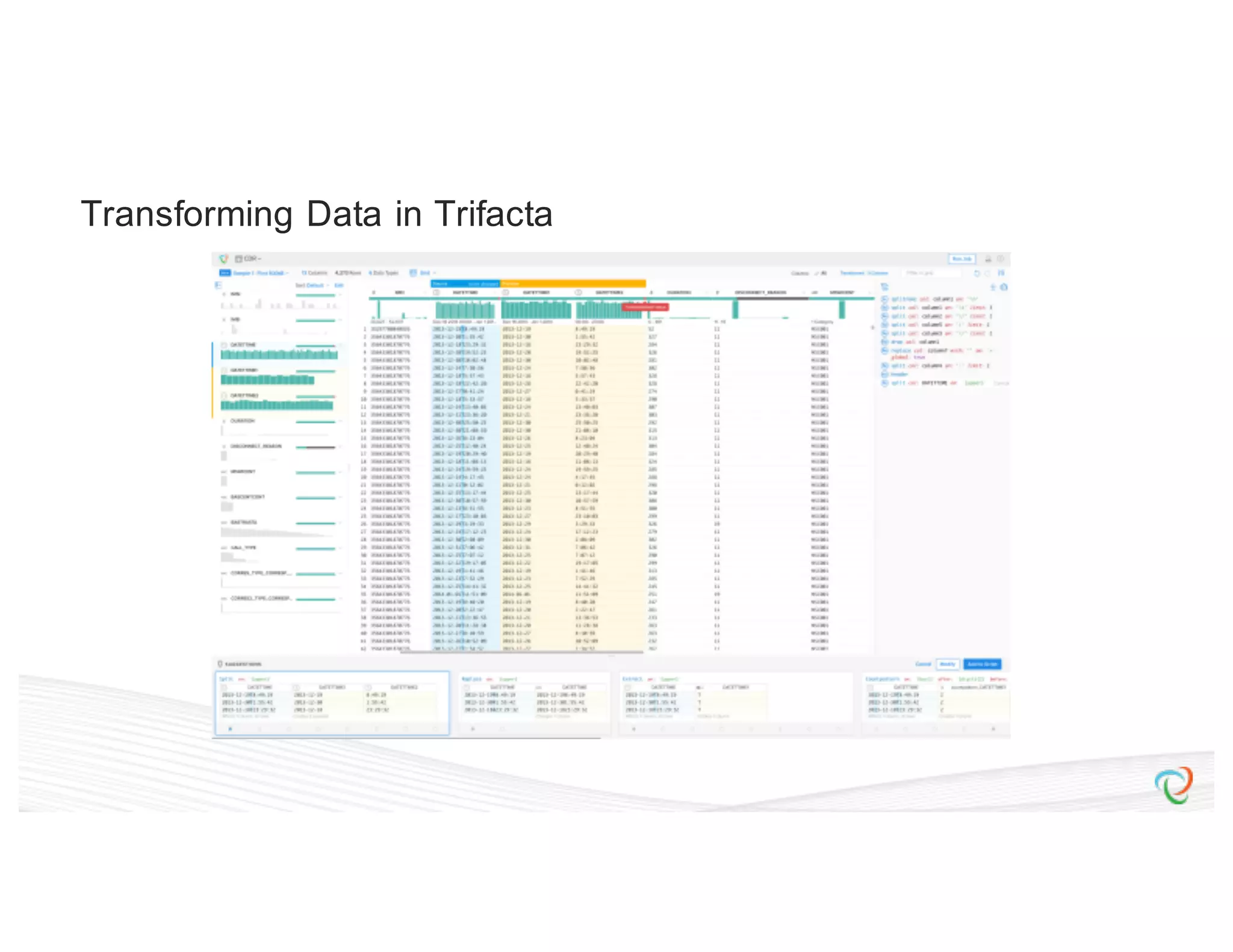 Transforming Data in Trifacta 