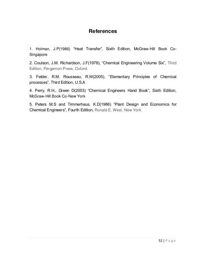 elementary principles of chemical processes