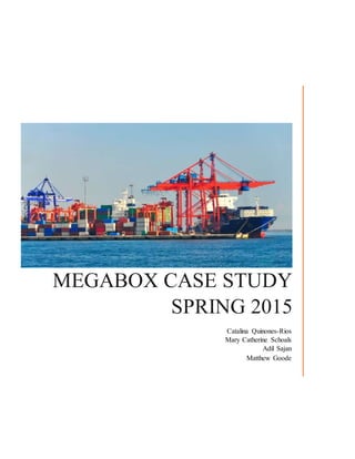 MEGABOX CASE STUDY
SPRING 2015
Catalina Quinones-Rios
Mary Catherine Schoals
Adil Sajan
Matthew Goode
 