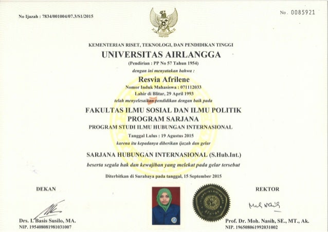 Resvia Afrilene Ijazah Pdf