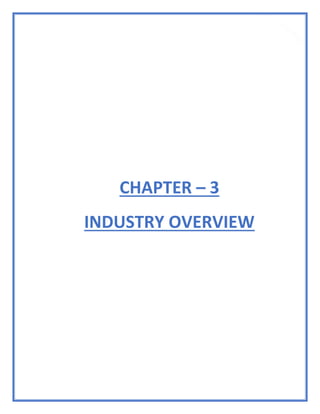 30
CHAPTER – 3
INDUSTRY OVERVIEW
 