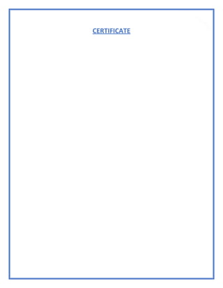 4
CERTIFICATE
 