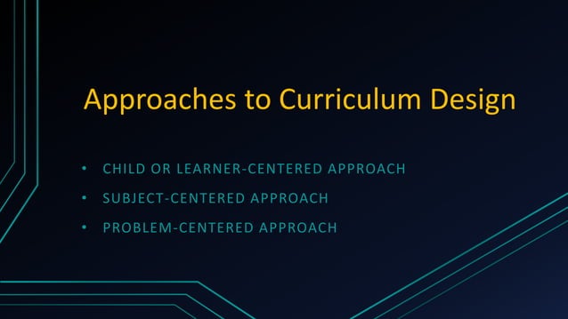 6 Features Of A Curriculum PPT