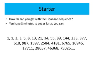 6) fibonacci spiral | PPTX