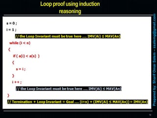 #6 formal methods – loop proof using induction method | PPTX