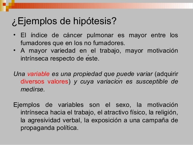 Ejemplos De Formulacion De Hipotesis De Investigacion Opciones De Ejemplo
