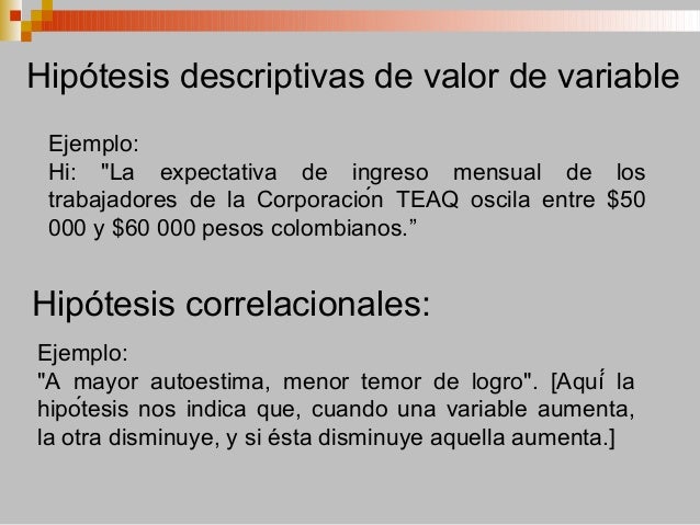 Como Se Hace Un Hipotesis Ejemplo Ejemplo Sencillo