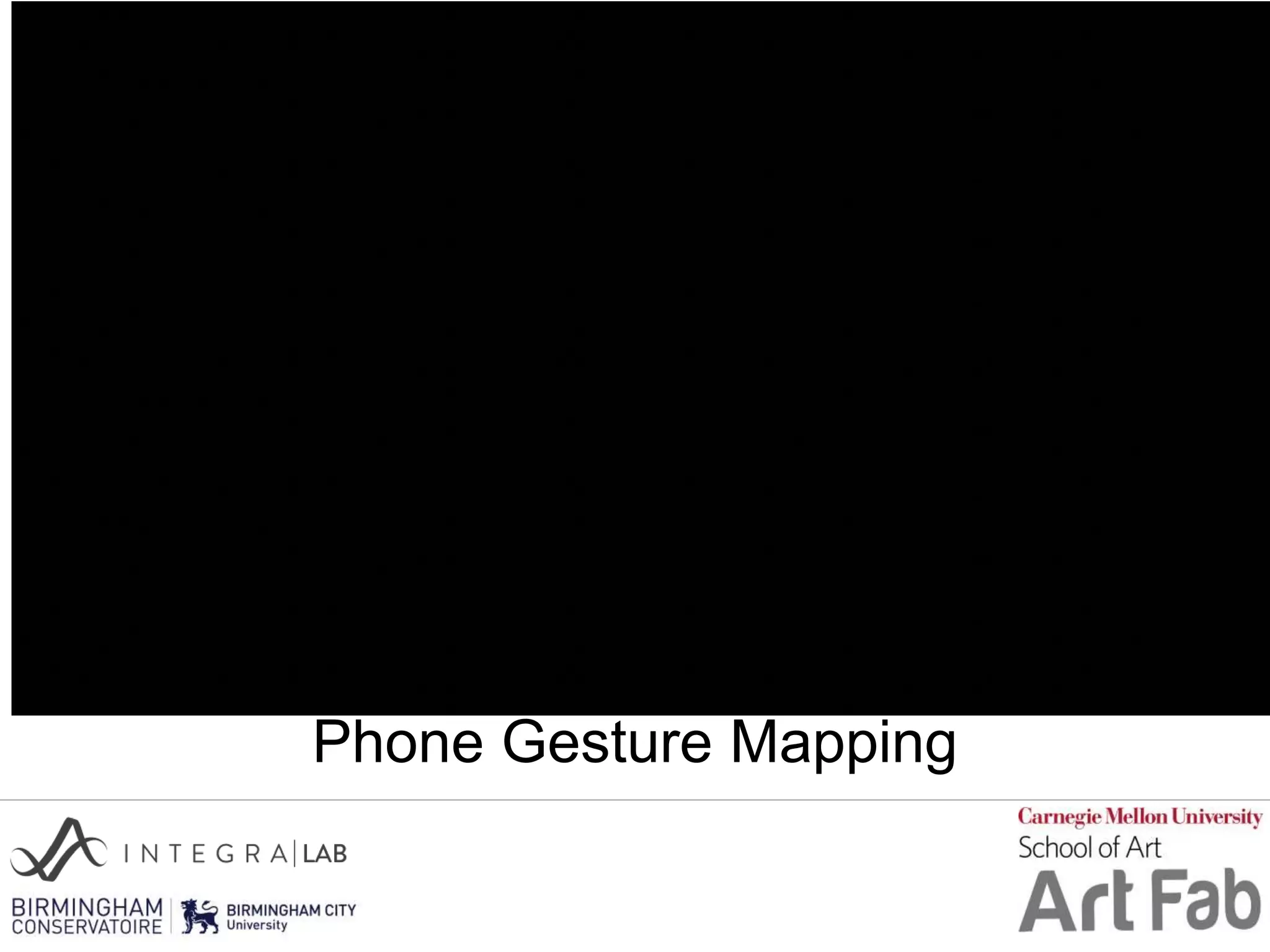Phone Gesture Mapping
 